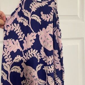 Lilly Pulitzer Navy and Pink Floral Top